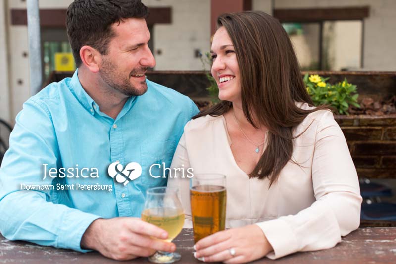 brewery st pete engagement session