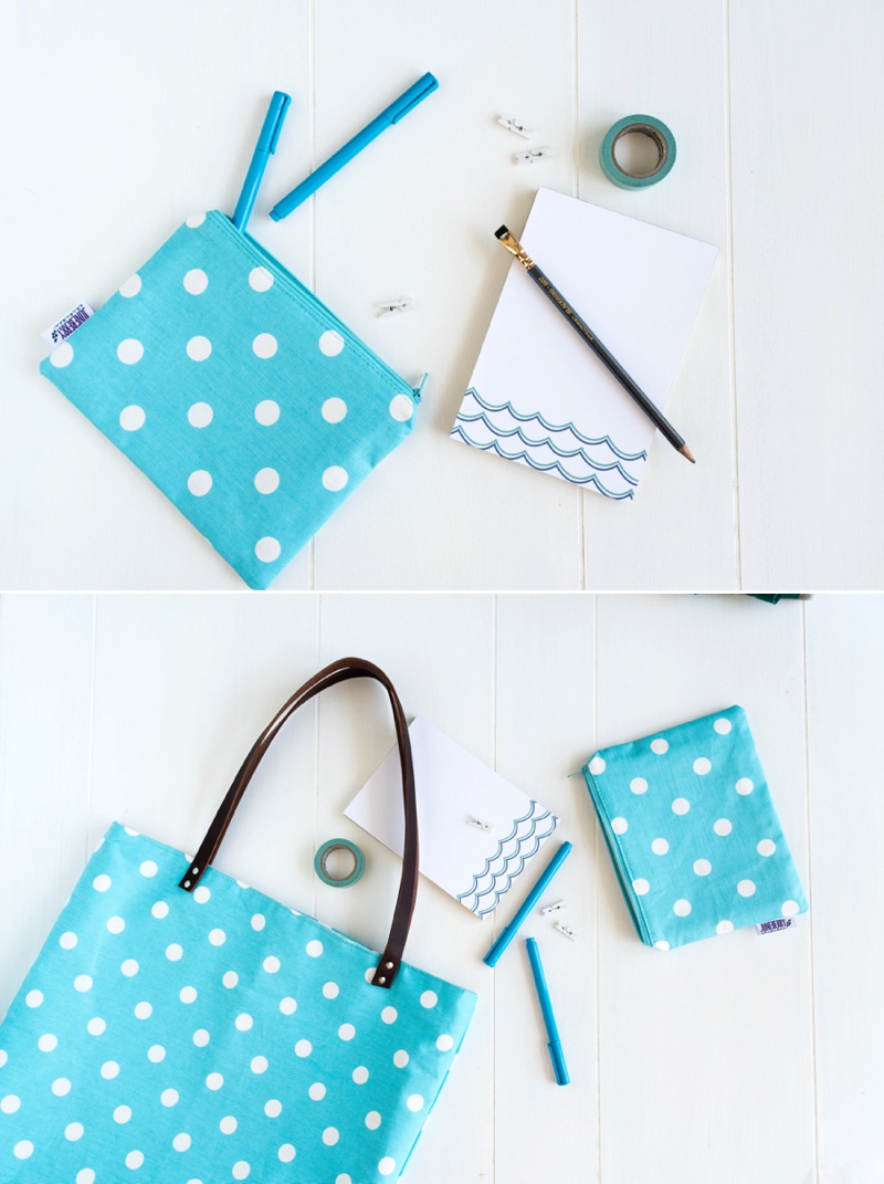 Etsy product photography and styling tote bag office supplies