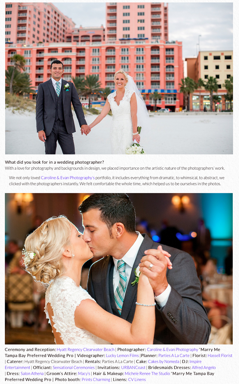 marry me tampa bay wedding feature photographers