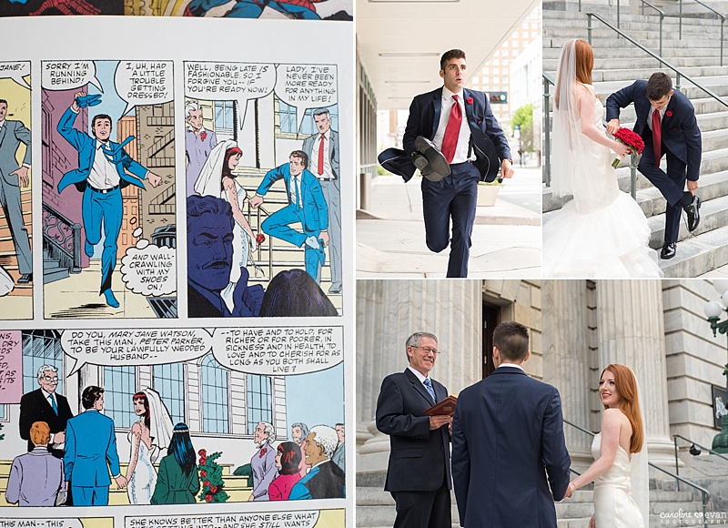 The Wedding Photos of Peter Parker & Mary Jane Watson | Spider-Man's Wedding  - Caroline Thomas Photography Blog